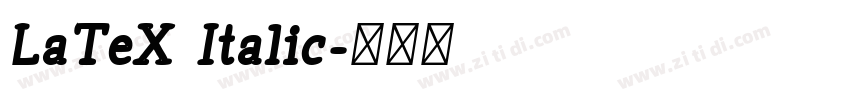 LaTeX Italic字体转换